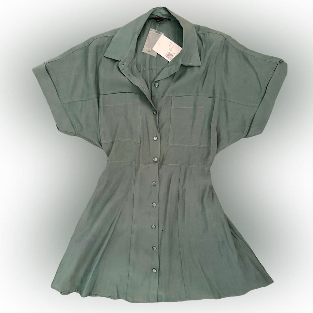 *NWT* utility button down dress size large